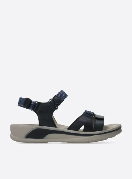 Acula - blauw leer