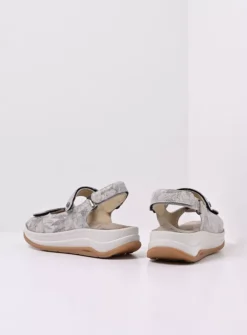 Adura - beige bloemen leer