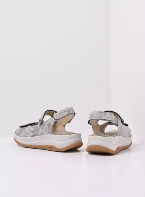 Adura - beige bloemen leer