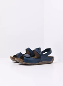 Alberta - denim leer