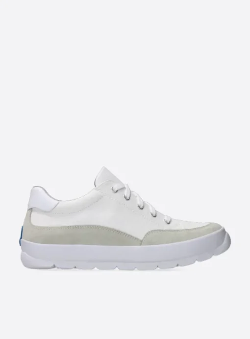 Babati - ijswit canvas/suede