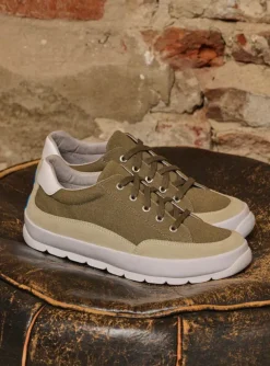 Babati - kaki canvas/suede