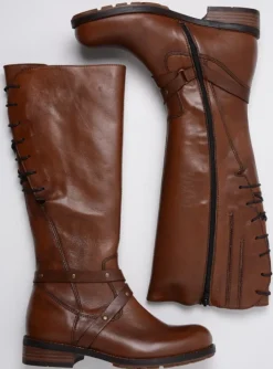 Belmore - cognac leer