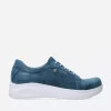 Blitz - blauw effectleer