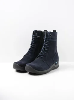 Bluff - blauw suede