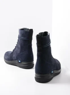 Bluff - blauw suede