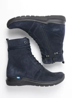 Bluff - blauw suede