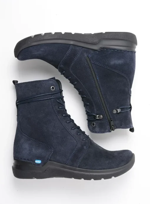 Bluff - blauw suede