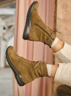 Bluff - donker taupe suede