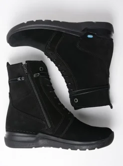 Bluff - zwart suede