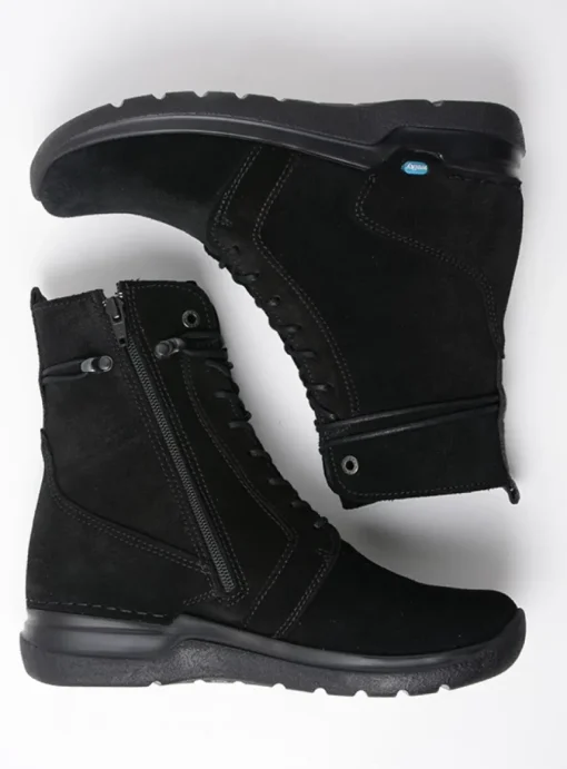 Bluff - zwart suede