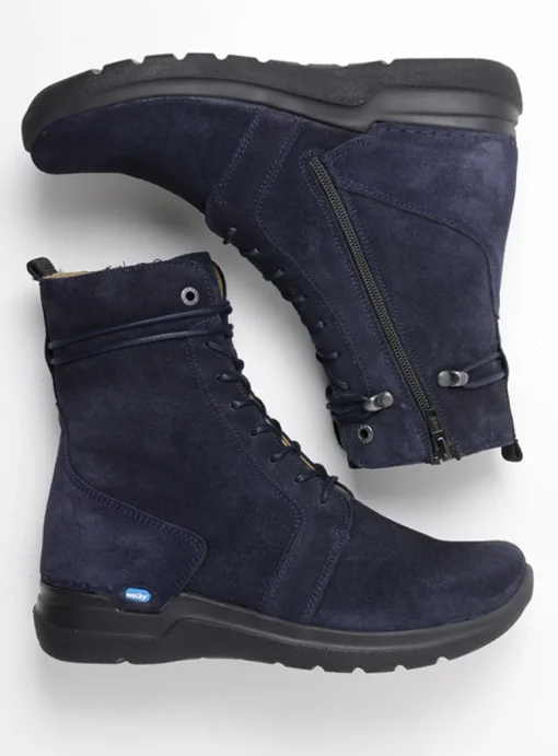 Bluff DB - blauw suede