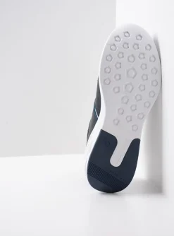 Bounce - wit/blauw combi leer
