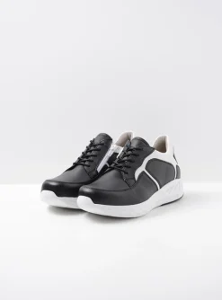 Bounce - zwart/wit leer