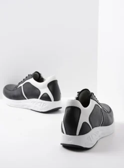 Bounce - zwart/wit leer