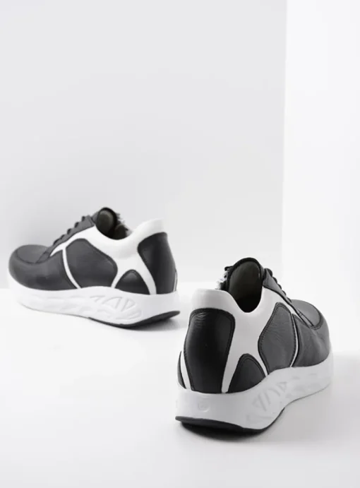 Bounce - zwart/wit leer