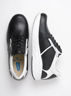 Bounce - zwart/wit leer