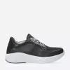 Bounce S2F - zwart/wit combi stretch leer