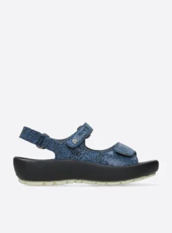 Brasilia - denim blauw leer
