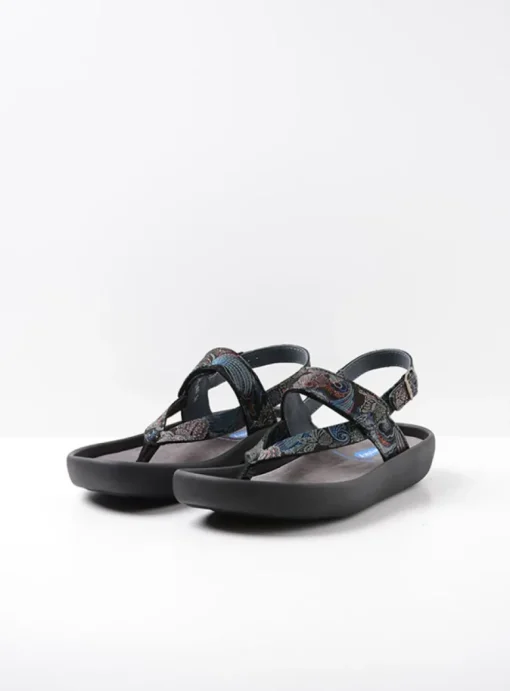 Cebu - zwart/blauw suede