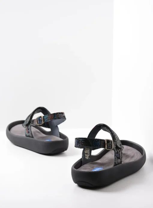 Cebu - zwart/blauw suede