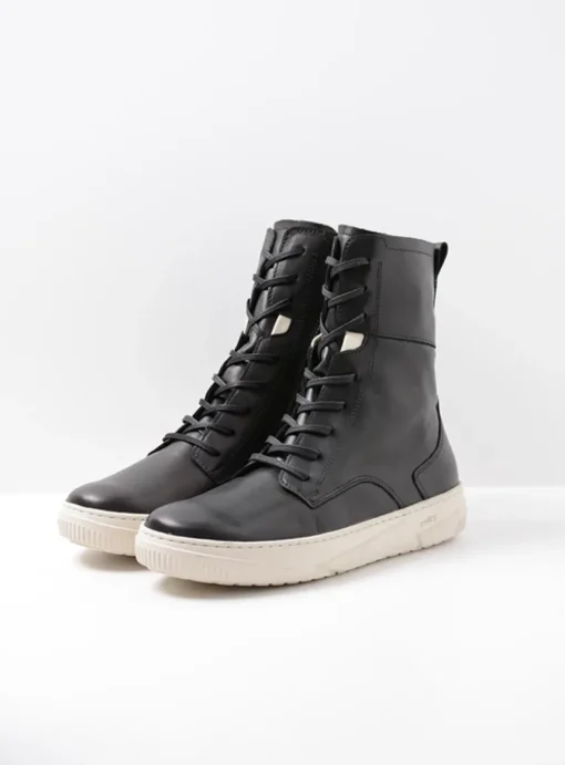 Check - zwart leer