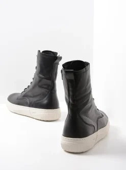 Check - zwart leer