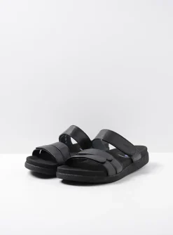 Cirrus men - zwart leer