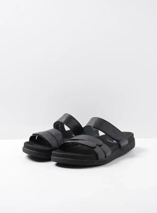 Cirrus men - zwart leer