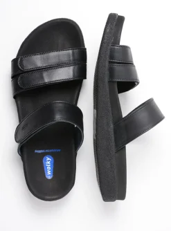 Cirrus men - zwart leer