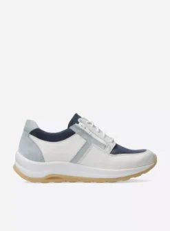 Comrie - gebroken wit/jeans leer