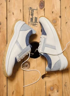 Comrie - gebroken wit/jeans leer