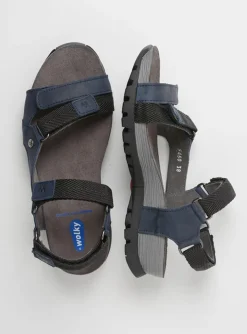 Cradle - blauw leer