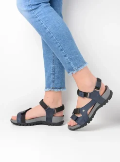 Cradle - blauw leer