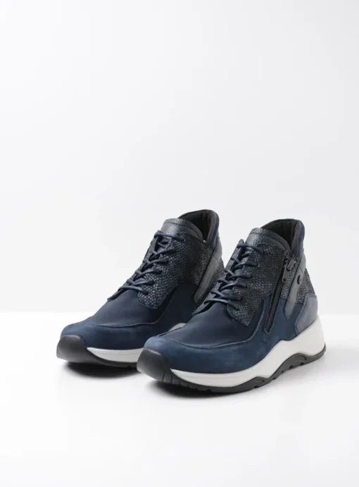 Crown S2F - blauw stretchleer