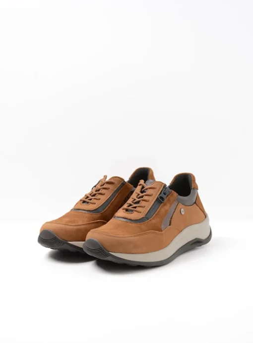 Cupar - cognac combi leer