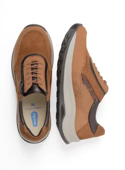 Cupar - cognac combi leer