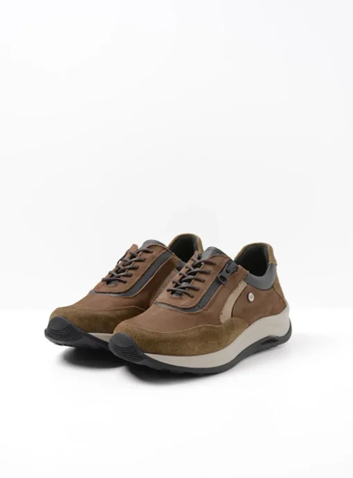 Cupar - taupe combi leer