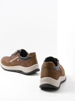 Cupar - taupe combi leer