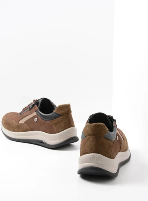 Cupar - taupe combi leer