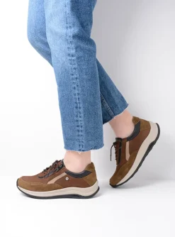 Cupar - taupe combi leer