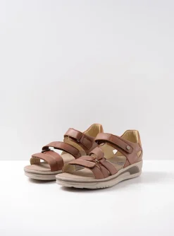 Desh - cognac leer