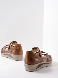 Desh - cognac leer