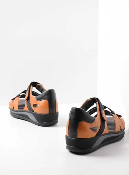 Desh - oranje leer