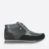 e-Boot - zwart combi leer