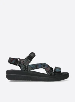 Energy Lady - zwart/blauw suede
