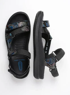 Energy Lady - zwart/blauw suede
