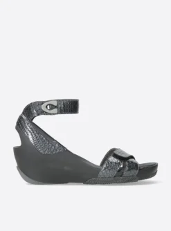 Era - antraciet crocolook lakleer