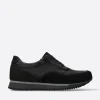 e-Runner - zwart combi leer