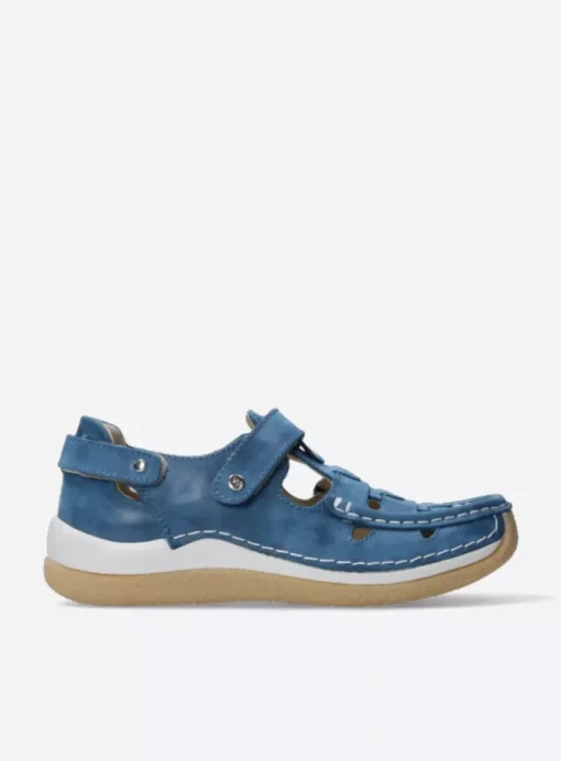 Esperanza - blauw effectleer